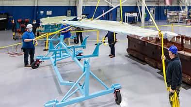 Bei IAI in Israel werden die Flügel für die neuen Lockheed Martin F-16 Block 70/72 gebaut.