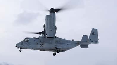 Bell Boeing MV-22B Osprey bei der Übung Cold Response in Norwegen im März 2022.