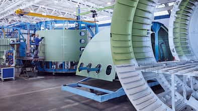 RUAG A320-Familie Strukturbauteile in Oberpfaffenhofen.