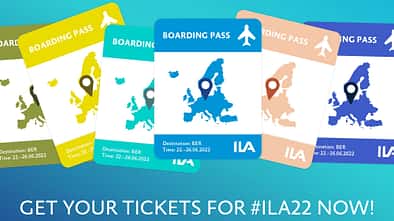 ILA Berlin 2022 Ticketverkauf.