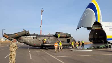 Sikorsky CH-53G der Luftwaffe in Mali.