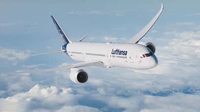 Boeing 787-9 in Lufthansa-Farben.