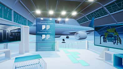 Virtueller Hangar der Fraunhofer-Gesellschaft.