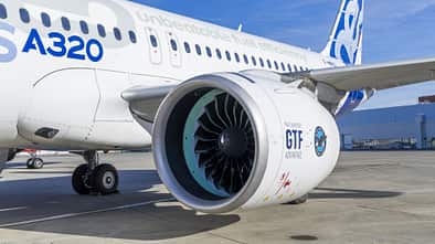 Pratt & Whitney GTF Advantage beginnt Flugtests am Airbus A320neo.