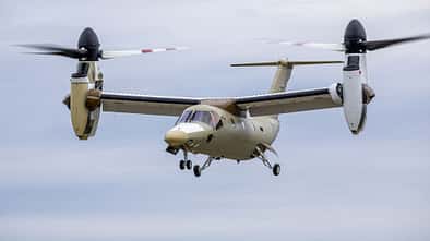 Das erste Serienflugzeug der Leonardo AW609 (AC5) hob am 13. Oktober 2022 in Philadelphia erstmals ab.