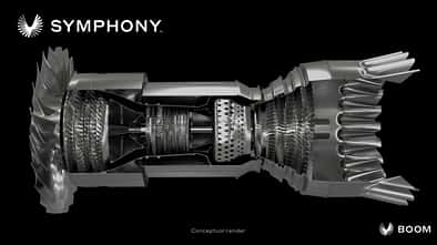Boom muss mit Symphony sein eigenes Überschalltriebwerk entwickeln.