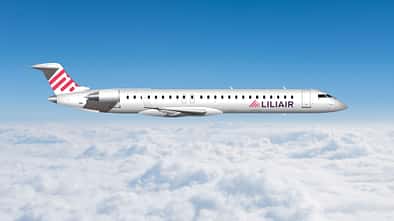 CRJ900 von Liliair in Kärnten.