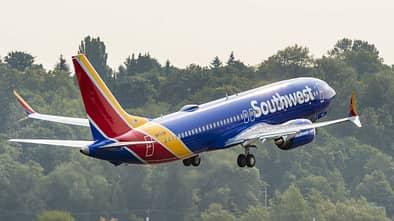 Boeing 737 MAX 8 von Southwest.