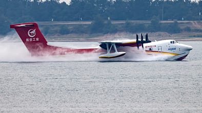 China's AG600M Firefighting Aircraft Completes Water Scooping And Dropping Tests