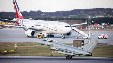 Die RAF und die Luftwaffe operieren mit ihren Eurofightern gemeinsam in Ämari.