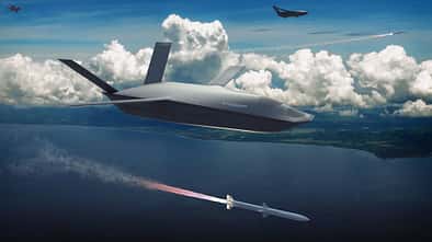 General Atomics Aeronautical Systems arbeitet für die DARPA an LongShot, einem unbemannten Kampfjet mit Lenkwaffen für den Luftkampf.