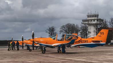 Schweden führt sieben Grob G120TP für die Grundausbildung ein.