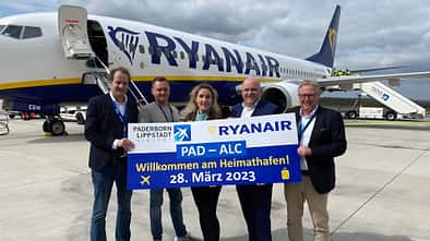 Ryanair fliegt von Paderborn zu drei Zielen am Mittelmeer.