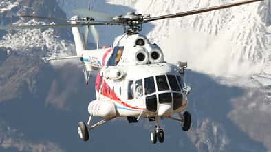 Mil Mi-171 Ende 2018 bei Vorführflügen in China. 