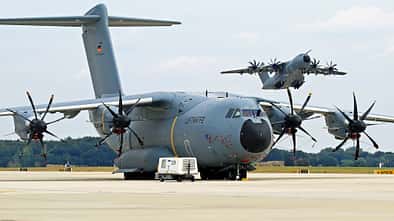Airbus A400M der Luftwaffe in Wunstorf.