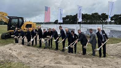 Erster Spatenstich für das neue F-35-Rumpfmontagewerk von Rheinmetall in Weeze.