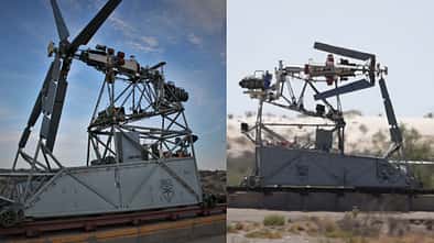 Bell testet in Holloman die HSVTOL-Technologie (High-Speed Vertical Takeoff and Landing).