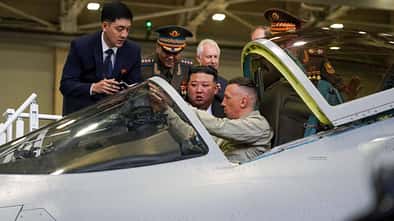 North Korean Leader Kim visits aircraft factory in Russia