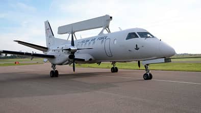Saab hat die erste gebrauchte 340 AEW an Polen übergeben.