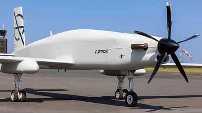 Die Turgis & Gaillard Aarok-Drohne wurde auf dem Aerosalon in Le Bourget im Juni 2023 vorgestellt.