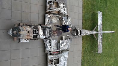 Stuka, Ju87, Junkers, Ju 87 Wrack einer Ju 87 aus Finnland