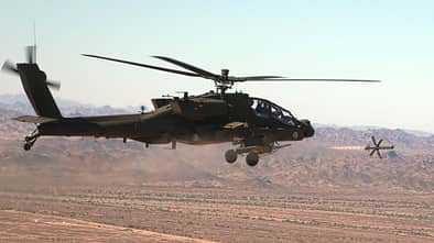 Lockheed Martin hat Tests mit der Spike-Lenkwaffe am Apache E der Version V6 durchgeführt.