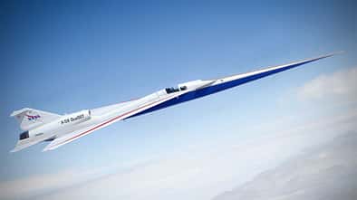 NASA X-59 im Flug Modell
