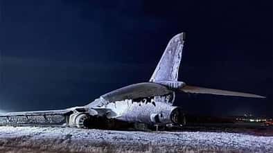 B-1B Wrack bei Nacht