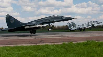 Mikojan MiG-29 Ukraine Doppelstart