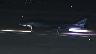 B-1B Lancer aus Ellsworth startet in Dyess zu einem Einsatz im Nahen Osten. 