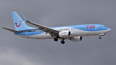 Boeing 737-800 TUI im Landeanflug