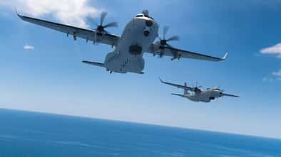 Airbus C295 MPA im Flug von vorn