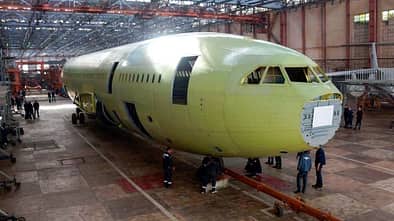 Rumpf-Rohbau einer neuen Iljuschin Il-96-300.