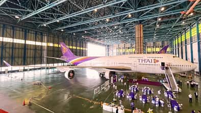 Abschied für Boeing 747 bei Thai Airways.