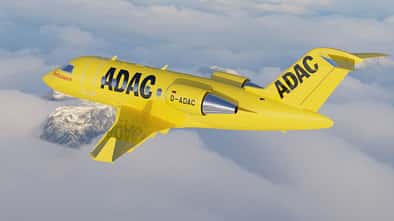 Challenger 650 für Aero-Dienst.
