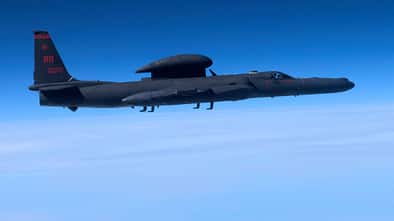 U-2 Dragon Lady im Flug in 21.000 Metern Höhe