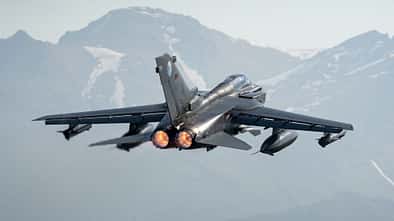 Tornado der Luftwaffe beim Start in Elemendorf, in Alaska