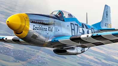 P-51D Mustang "Louisiana Kid" in Aktion.