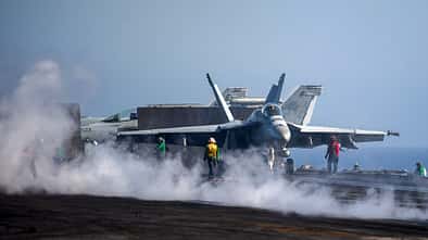 Flugdeck-Aktion auf der USS Dwight D. Eisenhower