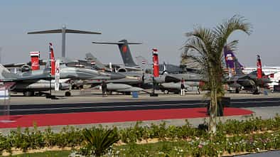 Ägyptische Militärjets auf der Egypt International Air Show