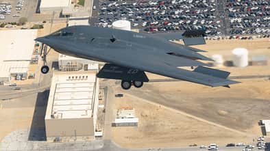 Stealth-Bomber B-2A "Spirit of Pennsylvania" im Flug.