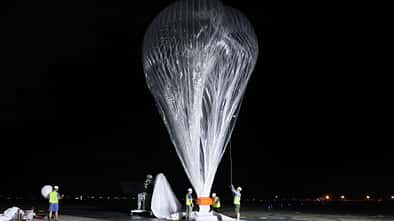 Höhenballon der US Army wird aufgeblasen