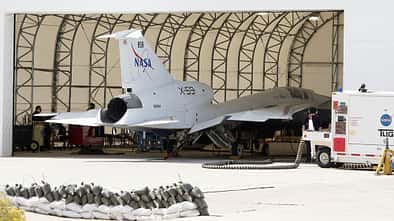 Bodenlauf Triebwerk NASA X-59 Forschungsflugzeug