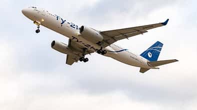 Testflug der "russifizierten" Tupolew Tu-214