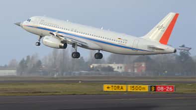 Airbus A320 ATRA Radar-Testbed beim Start