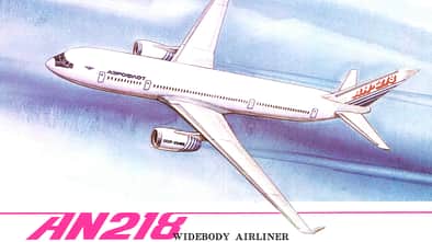 Großraum-Passagierjet Antonow An-218 (nie verwirklicht)