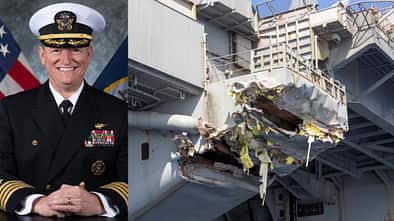Captain Dave Snowden, Kapitän des Flugzeugträgers USS Truman, ist seinen Job los.