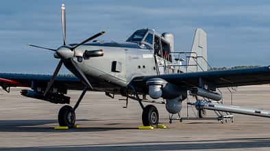 OA-1K Skyraider II am Boden