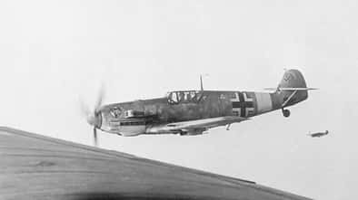 Messerschmitt Bf 109 Emil des JG27 im Flug