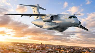 Embraer C-390 für Litauen im Flug Computergrafik